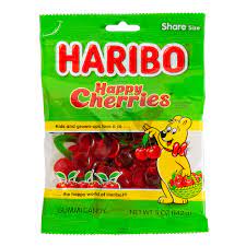 Haribo Happy Cherries Peg Bag 5oz/12 count