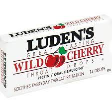 Luden's Wild Cherry Throat Drops 20 count