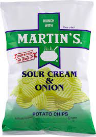 Martins Sour Cream Onion 1oz/30 count