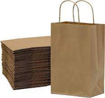 Kraft Shopping Bag With Handle 5.75x3.25x8.375 /250 count