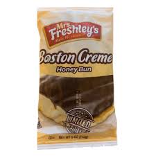 Mrs Freshley Honey Bun Boston Creme 6 count