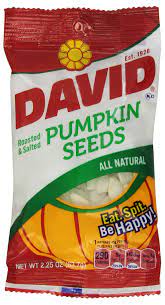 Davids Pumpkin Seeds Natural 2.25oz/12 count