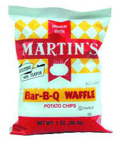 Martins BBQ Waffle Chip 1oz/30 count