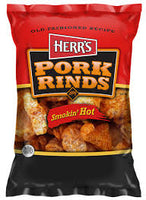 Herrs Pork Rinds Hot 24/1.5oz