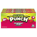 Sour Punch Straws Strawberry 24 count