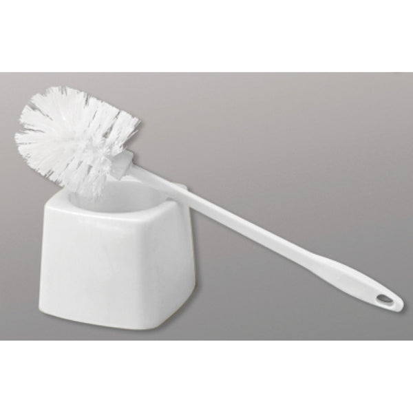 Toilet Brush With Caddy white 16"