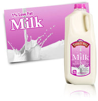 Milk 1% Low Fat 1/2 gallon (9 count $2.29/unit)