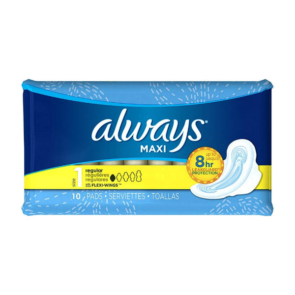 Always Maxi with Wings Regular 10 count