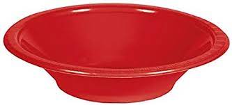 Bowl Plastic Red 20oz/ 12 count
