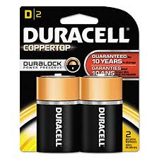 Duracell D Batteries 2pk