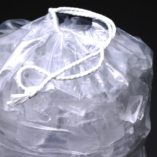 Ice Bags 10lb Printed "Ice" 500 count with Drawstring