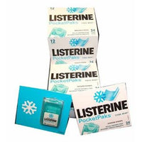 Listerine Mouthwash Pocketpacks Cool Mint 12 count