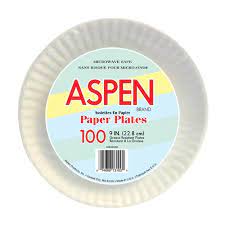 Plate 9" coated paper 100 count