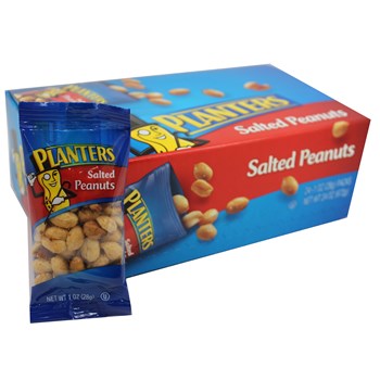 planters peanut box Planters Salted Peanuts 1oz/24 count – Gorman Distributors