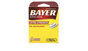 Bayer Asprin Lil drug 6pk/ 4 tab