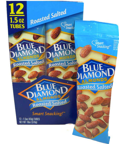 Blue Diamond Roasted Salted Almonds 1.5oz/ 12 count