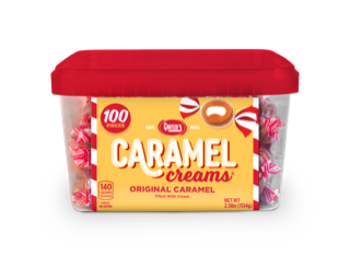 Caramel Creams 25¢ Tub 100 count