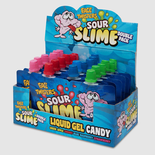 Sour Slime Double Pack Face Twisters 18 count