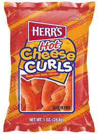 Herr's Hot Cheese Curls 1oz/42 count