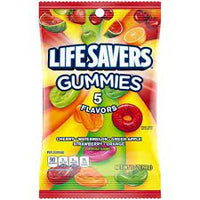 Lifesavers Gummies 5 Flavor Peg Bag 7oz/ 12 count