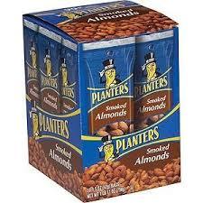 Planters Smoked Almond Tubes 18 count