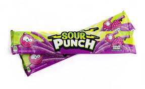 Sour Punch Straws Grape 24 count